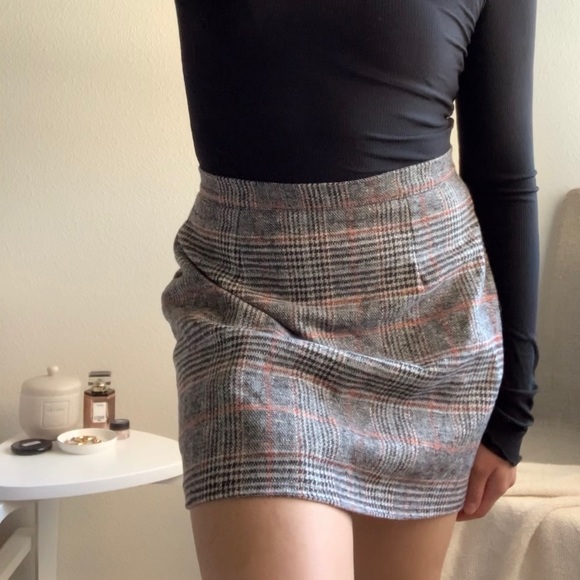 shein plaid mini skirt size small - Picture 3 of 5